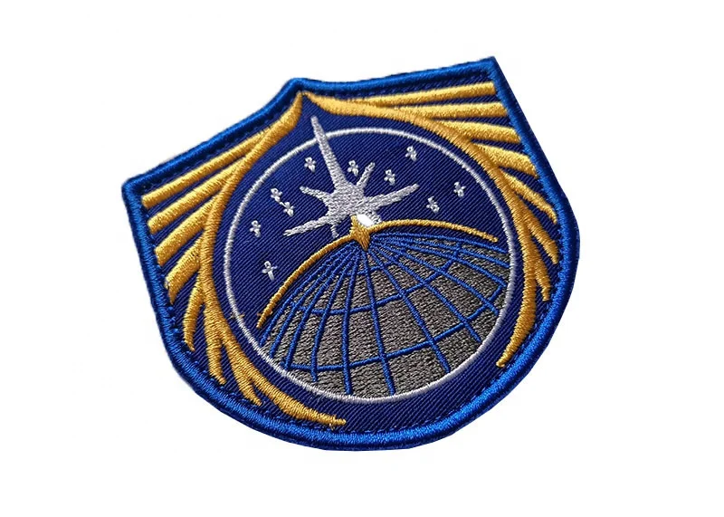 wholesale embroidery Apollo Project NASA Space Agency Aerospace hook and loop fastener Compatible morale patches and badges