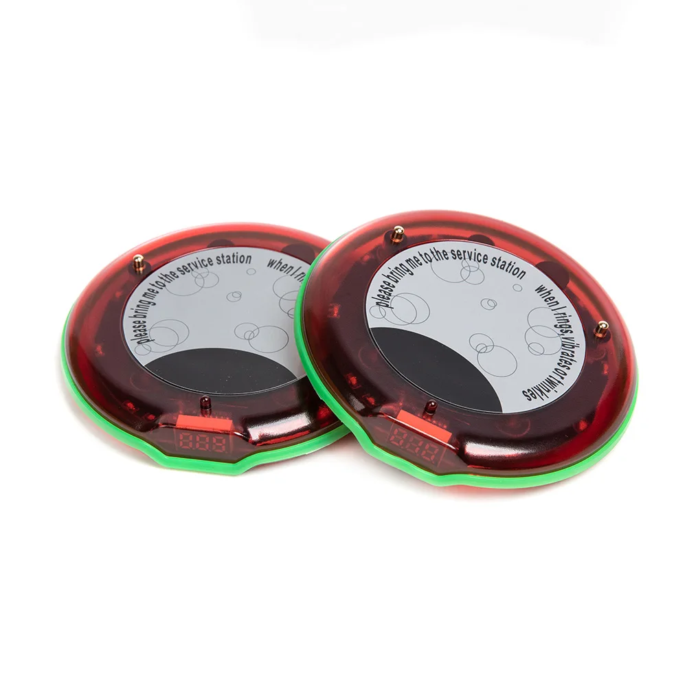Good Quality Restaurant Personal Wireless Paging System Table Buzzer