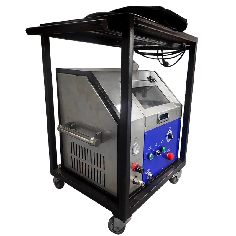 Super power dry ice cleaning machine, dry ice mold cleaning equipment, cleaning equipment for carbon, dirt, rust