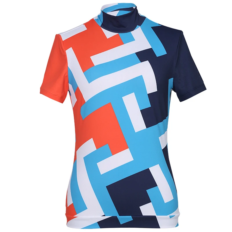 Женские Стильные трикотажные футболки-поло с 3D принтом седана и коротким рукавом