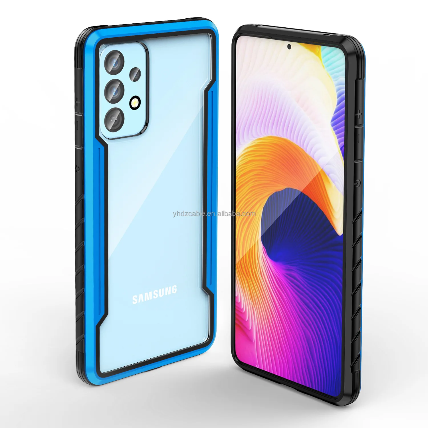 Suitable for Samsung a53 mobile phone shell A73/A33 metal four-corner airbag anti-fall protective case