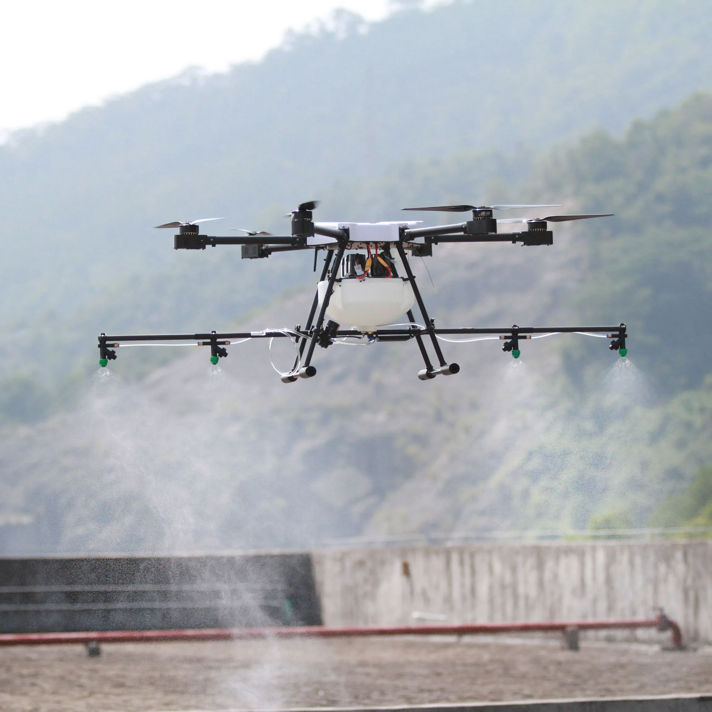 JMRRC 6-Rotor 10L Drone Profesional Remote Control Helicopter UAV Drone Hexacopter Crop Sprayer Drones With HD Camera and GPS