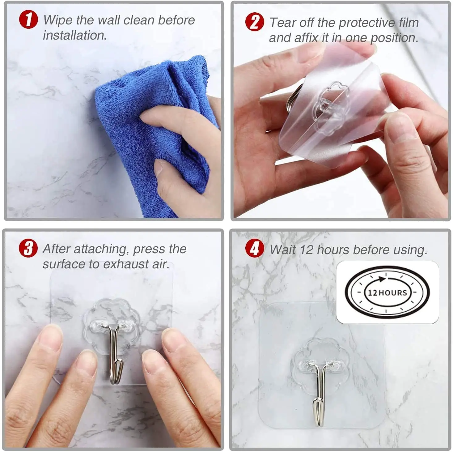 Hot selling free punch furniture hooks wall hanger hook strong transparent adhesive hook