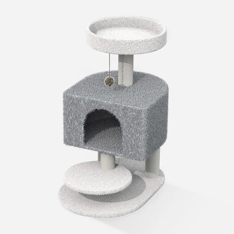 Morecute, фабрика домашних животных, заказное сизальное альпинистское дерево, игрушка для домашних животных, кошка с плюшевым шариком, счастливое дерево для домашних животных