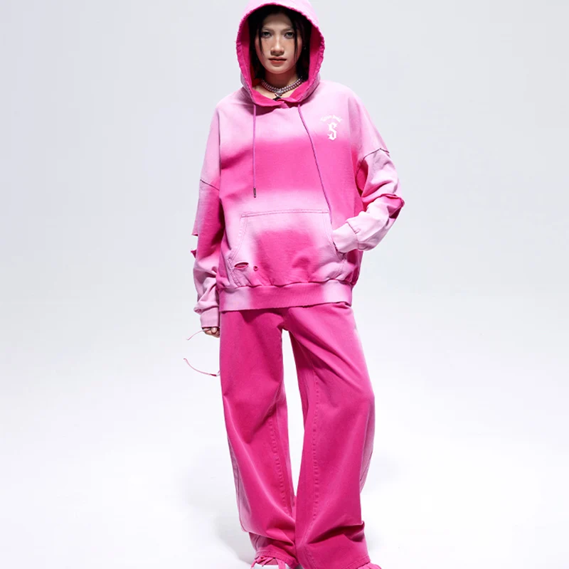 Custom hoodies for women stylish wash oversized hoodie women