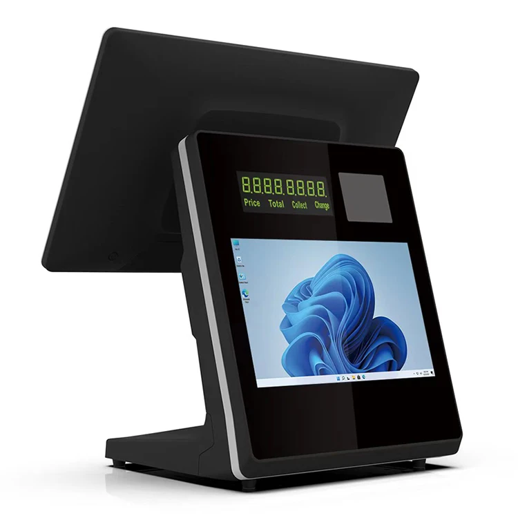 15.6 9.7 inch Dual Touch Screen Cash Register Machine Android POS systems