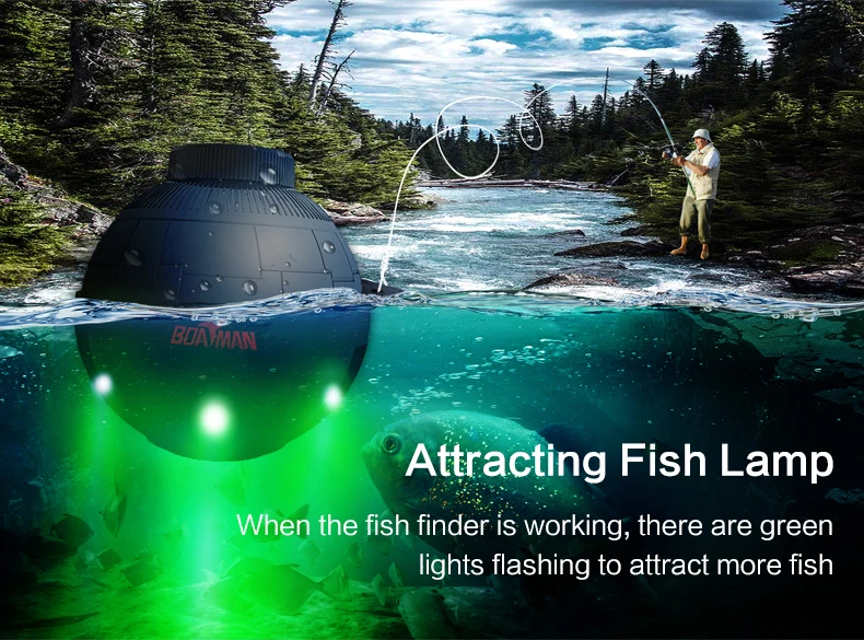 3.5  Inch High Power Fish Finder Detector Finding Deeper Depth Sonar Fish Finder Waterproof  2022