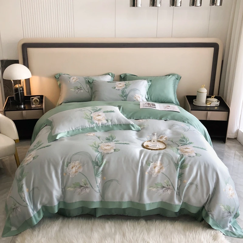 100% tencel lyocell fiber fabric ready stock printed tencel fabric