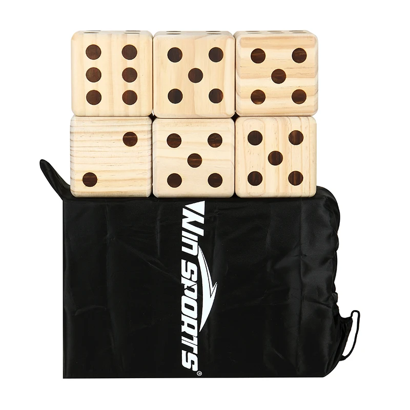 Large Wooden Dice Outdoor Lawn Game Wooden Extra Large Numbered Big Dice adult dice yard blocks games