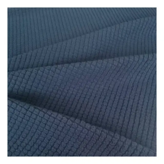 Manufacturer 95% polyester 5% spandex waffle fleece fabric for Warm clothes