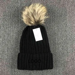 Fashion customized high quality jacquard beanie winter hat 3D embroidery Laker toques knitted Beanie hat