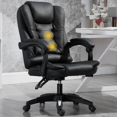 
Ergonomic PU Leather Office Chair Revolving Boss Chair With massage function 
