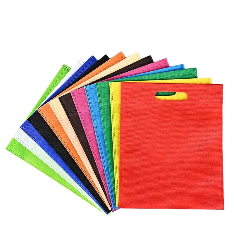 Small Size Non-woven Bags Customizable Logo Promotional Handbags Clothing Stores Eco Shopping Bag Customized Promotion 1000 Pcs