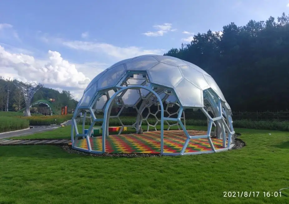 Factory price outdoor transparent waterproof ETFE film greenhouse roof canopy membrane structure material