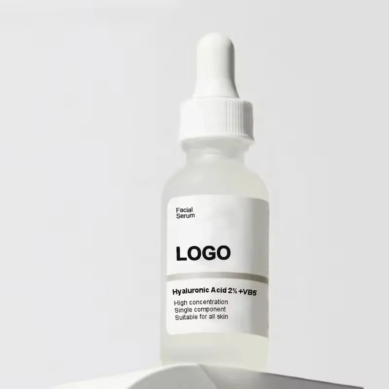 Hyaluronic Acid Solution 2% Private Label OEM Natural Vitamin B5 Spot Remover Anti Aging Moisturizing Serum Whitening Serum