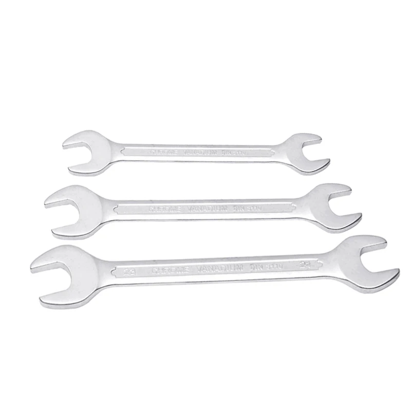 Din 3110 anti slip elliptical type double end open spanner