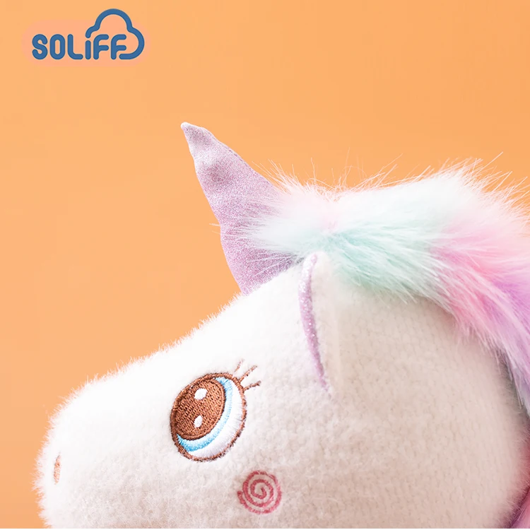 animal pink unicorn soft  plush white unicorn stuffed toy
