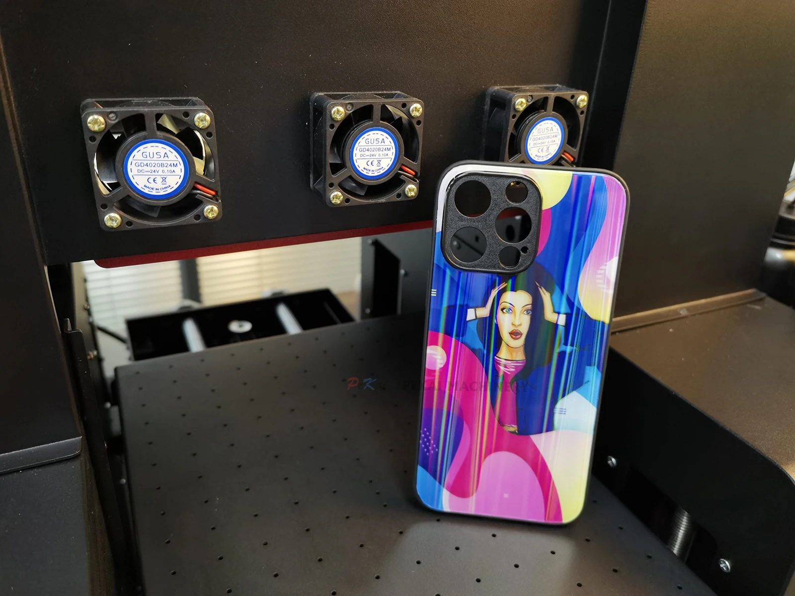 Newest 6 Cups Small UV Flatbed Printer A4 XP600 Printhead Varnish Printer for Phone case Pen card Lighters Bottle Glass Metal