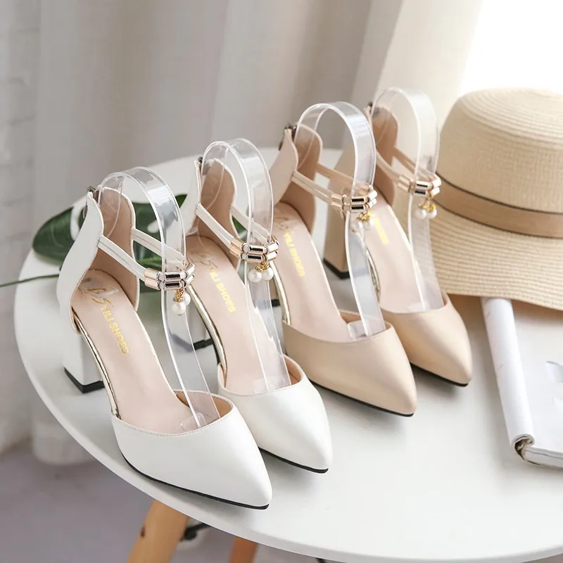 Dress Shoes High Heels Boat Wedding Shoes Tenis Feminino Summer Women Shoes Pointed Toe Pumps