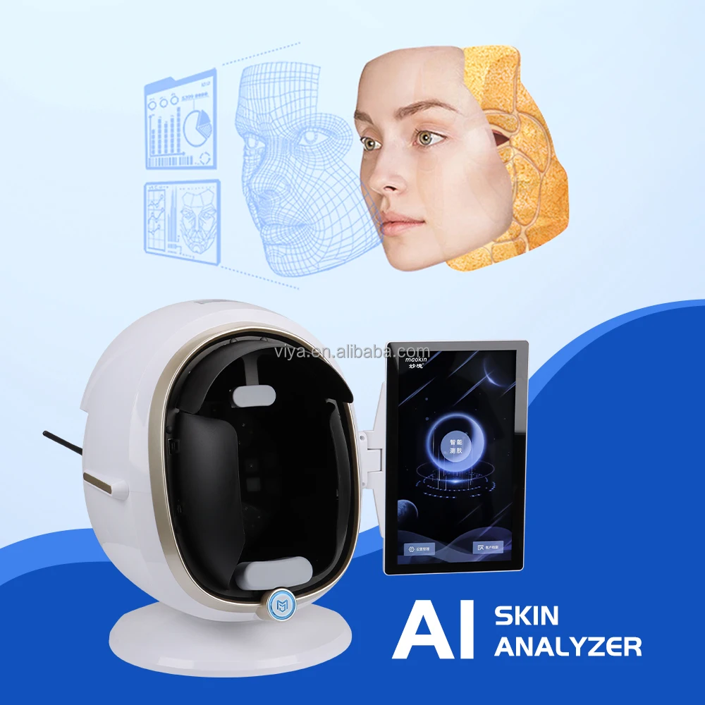 2024 New models AI professional facial AI 3d skin detector diagnosis face scan analyzer system machine device