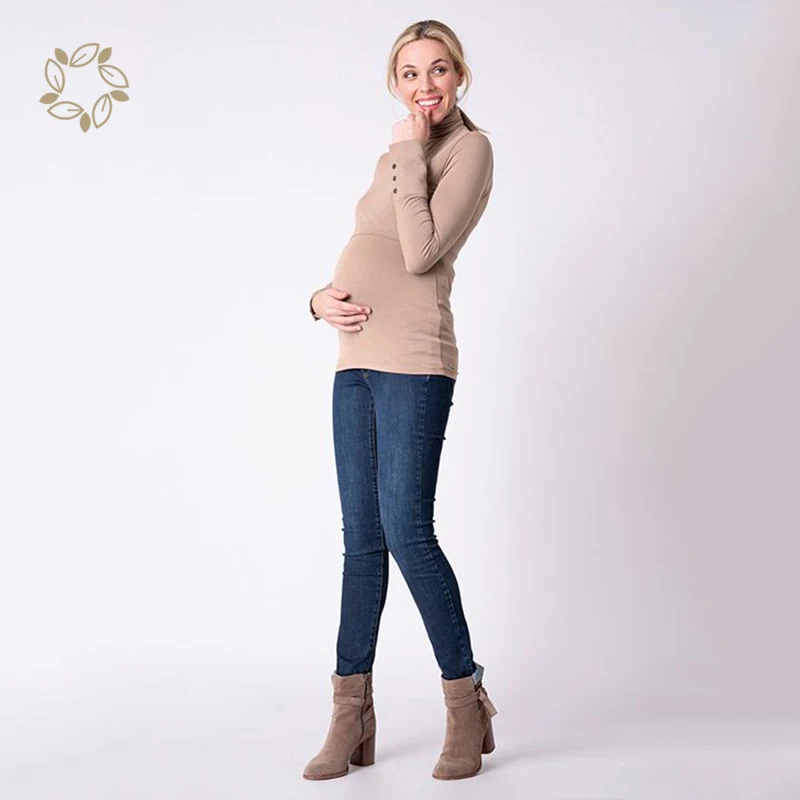 Футболка из натурального органического бамбука для лактации, рубашки для мам, футболка для грудного вскармливания, Экологически чистая футболка, Футболка для беременных женщин, Футболка для беременных