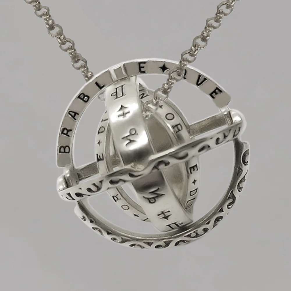 Explosion flip deformed Universe Gelast Rites without coloring jewelry German astronomical ball waterproof ring necklace