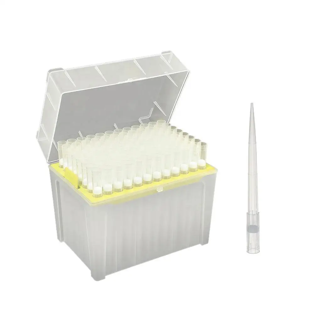 Лабораторная одноразовая Стерильная универсальная желтая и Синяя Прозрачная пипетка мкл микропипетка фильтр наконечник лабораторные расходные материалы