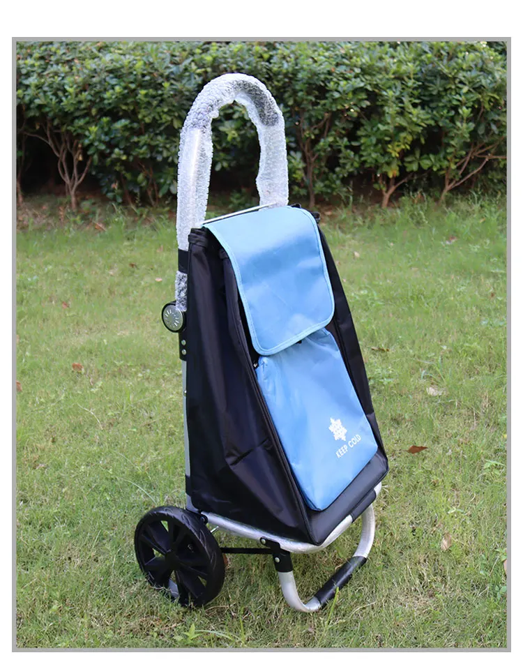 2021 Высококачественная Портативная Складная Сумка-тележка для покупок для супермаркета