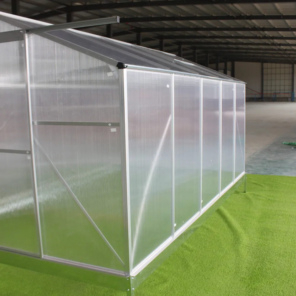 Aluminum Frame PC home vegetable greenhouse for sale