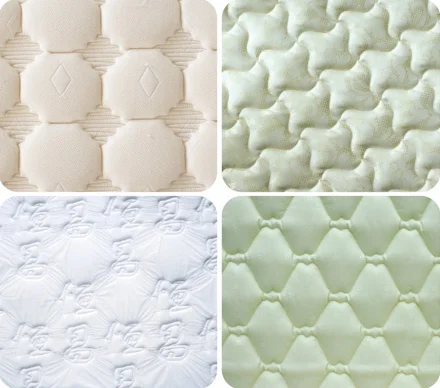 Cheap 100 polyester white  knitted ticking jacquard fabric for pillow and mattress covers