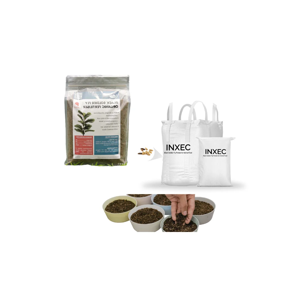 Water Soluble NPK Ratio: 3:3:5 Wholesale Natural Organic Agriculture Black Soldier Fly Organic Fertiliser (Frass)