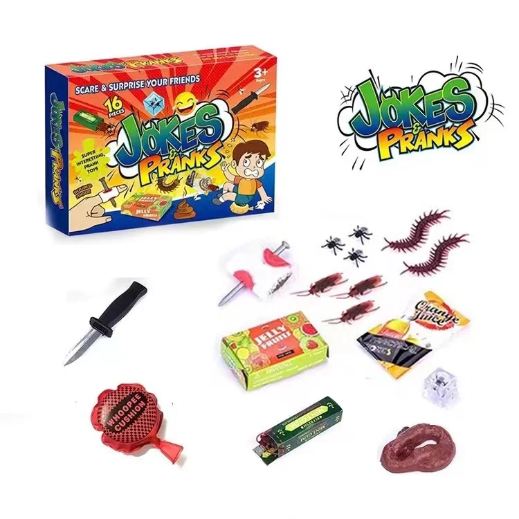 customized prank kit boxes surprise joking gag prank practical jokes novelty whoopie cushion funny toys for amazon selling