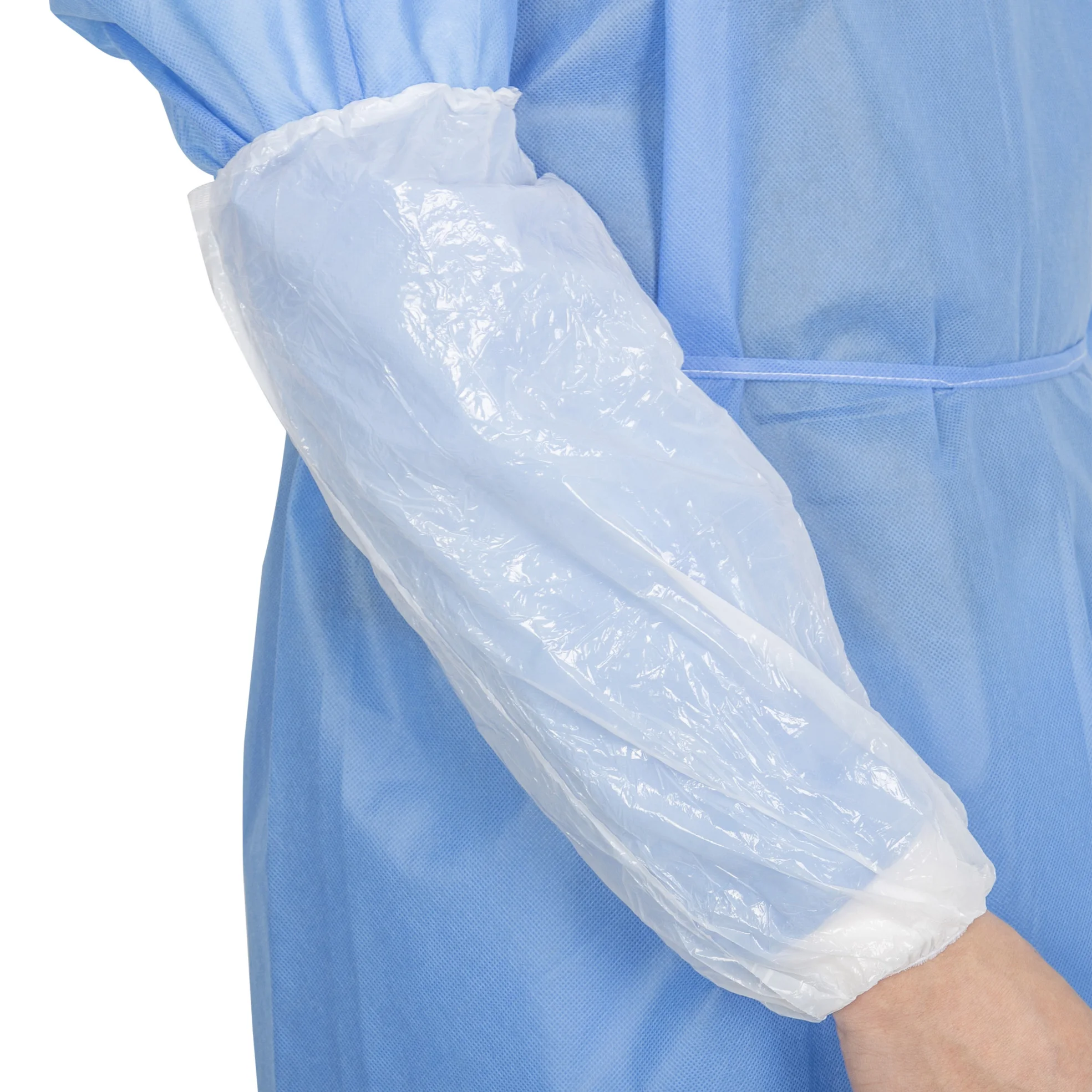 pe sleeve cover Protector  Disposable Arm/Sleeves Covers Waterproof elastic cuffs materials disposable arm sleeves covers (1600459801877)