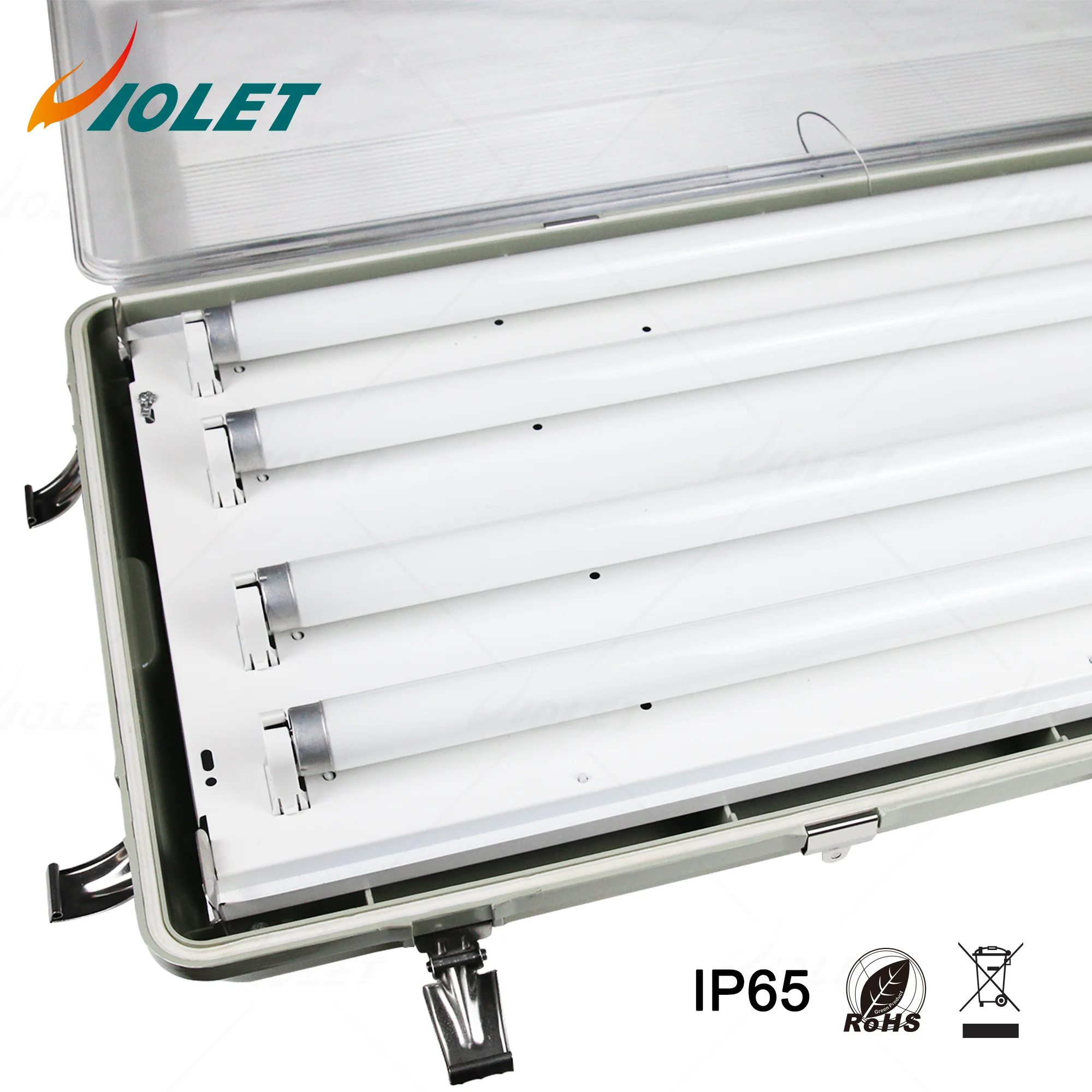 IP65 IK08 Светодиодная лампа с тройной защитой может поместиться 4 * T8 светодиодные трубки паровой плотный светильник