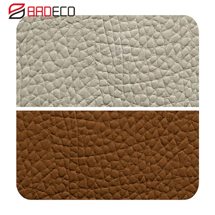 Leather facing modified clay tile wall using flexible decorative tile