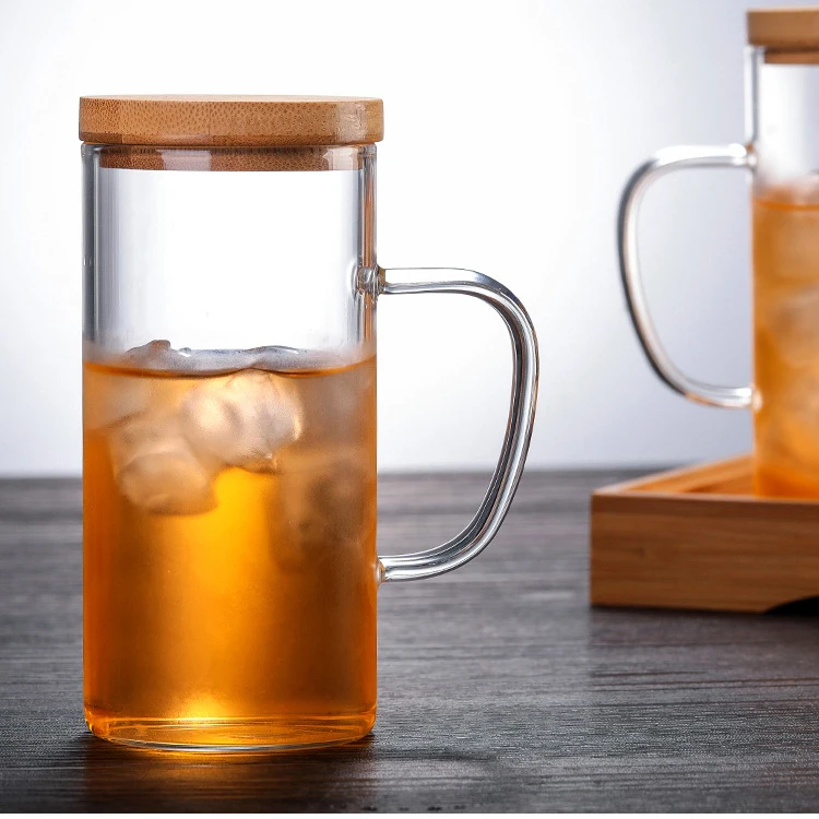 Glass heat-resistant tea kettle Explosion-proof large capacity water bottle set Household cold water bottle