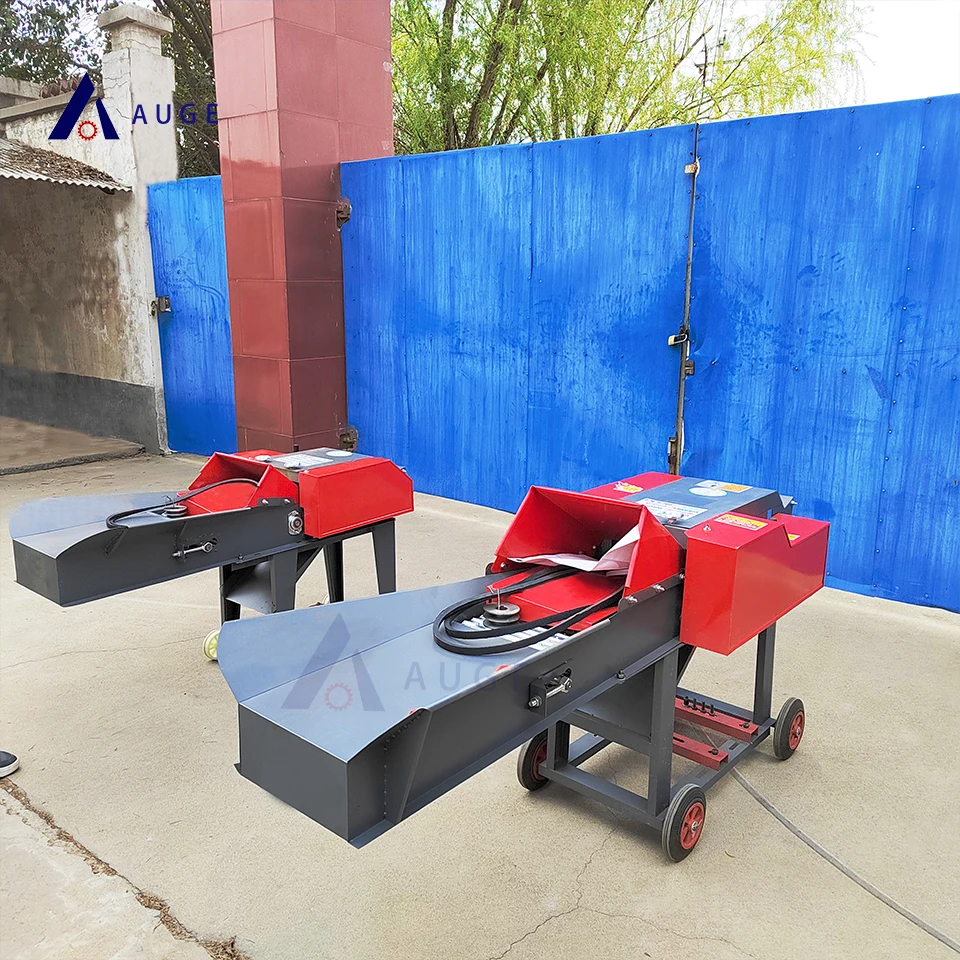 Auge Automatic Chopper Machine Chaff Cutter Machine Animal Feed Home Use Dry And Fresh Corn Straw Grass Chopper Machine