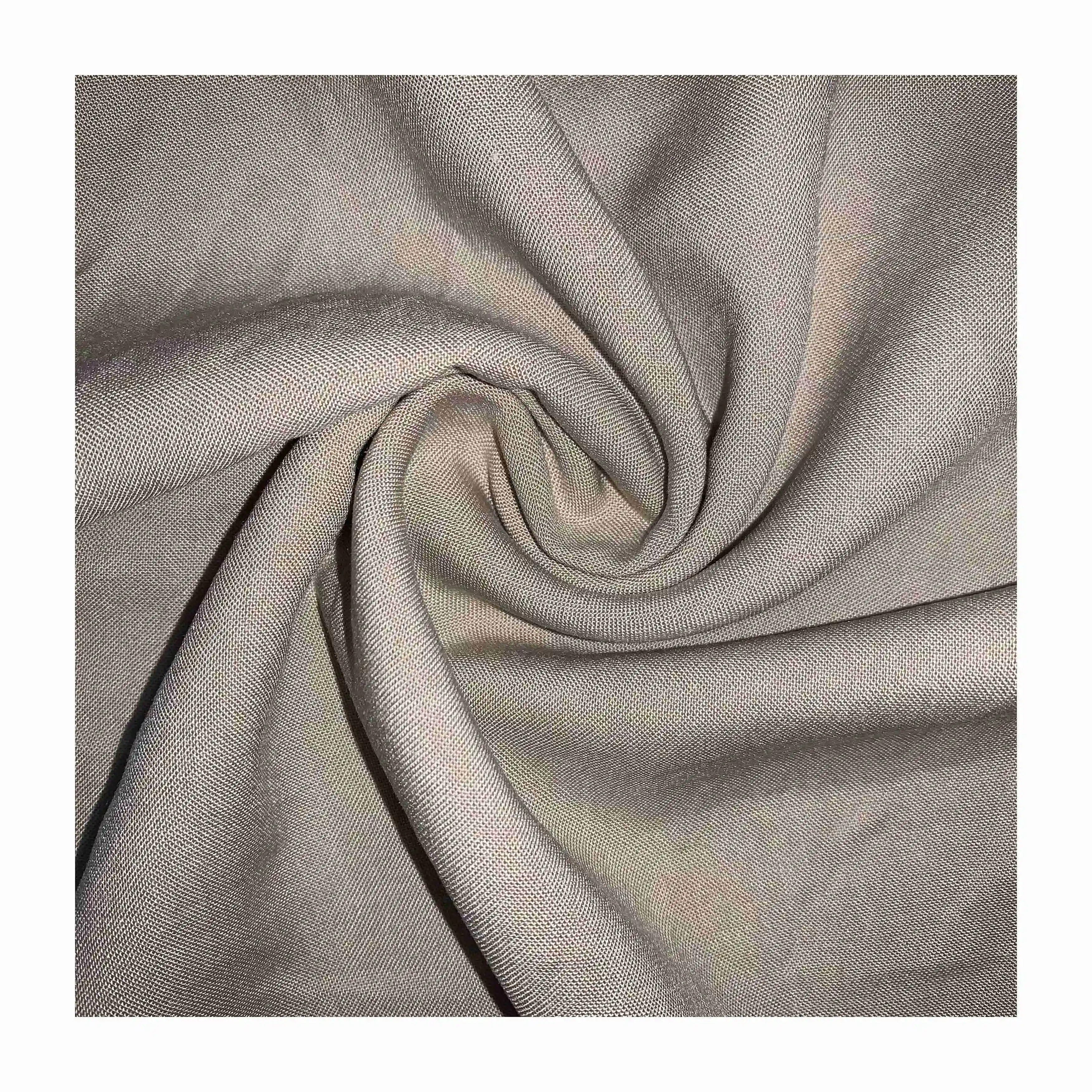 Custom High Quality 125Gsm Stock Rayon Fabric Plain Textiles From China