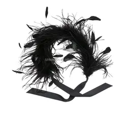 Wholesale Black Turkey Coque Ostrich Feather Boa Scarf For Party Wedding dress