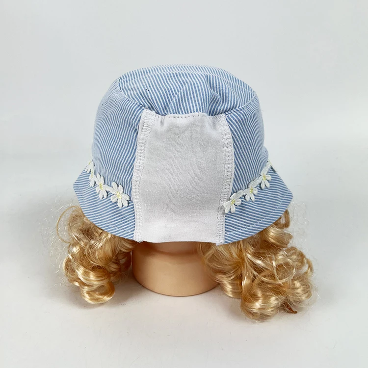 OEKO-TEX High Quality Custom Kids Bucket Hat Cute Flower Sun Hat