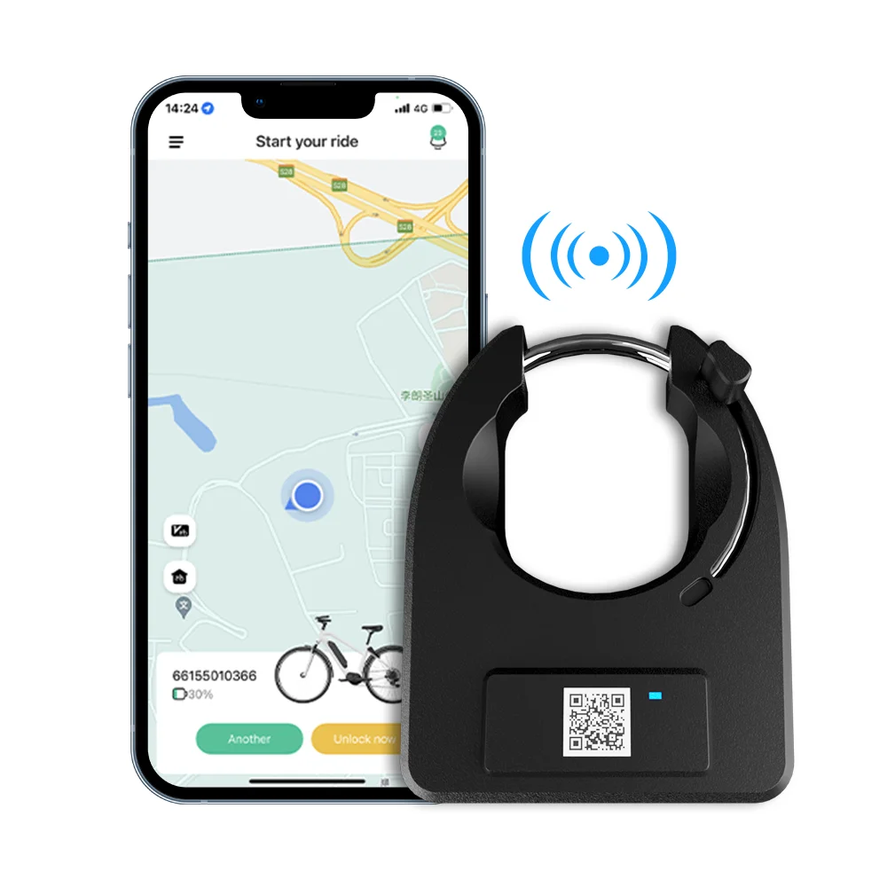 Пользовательский смарт-Код Qr GPS GPRS система проката велосипедов управление мобильным приложением умный замок с сигнализацией