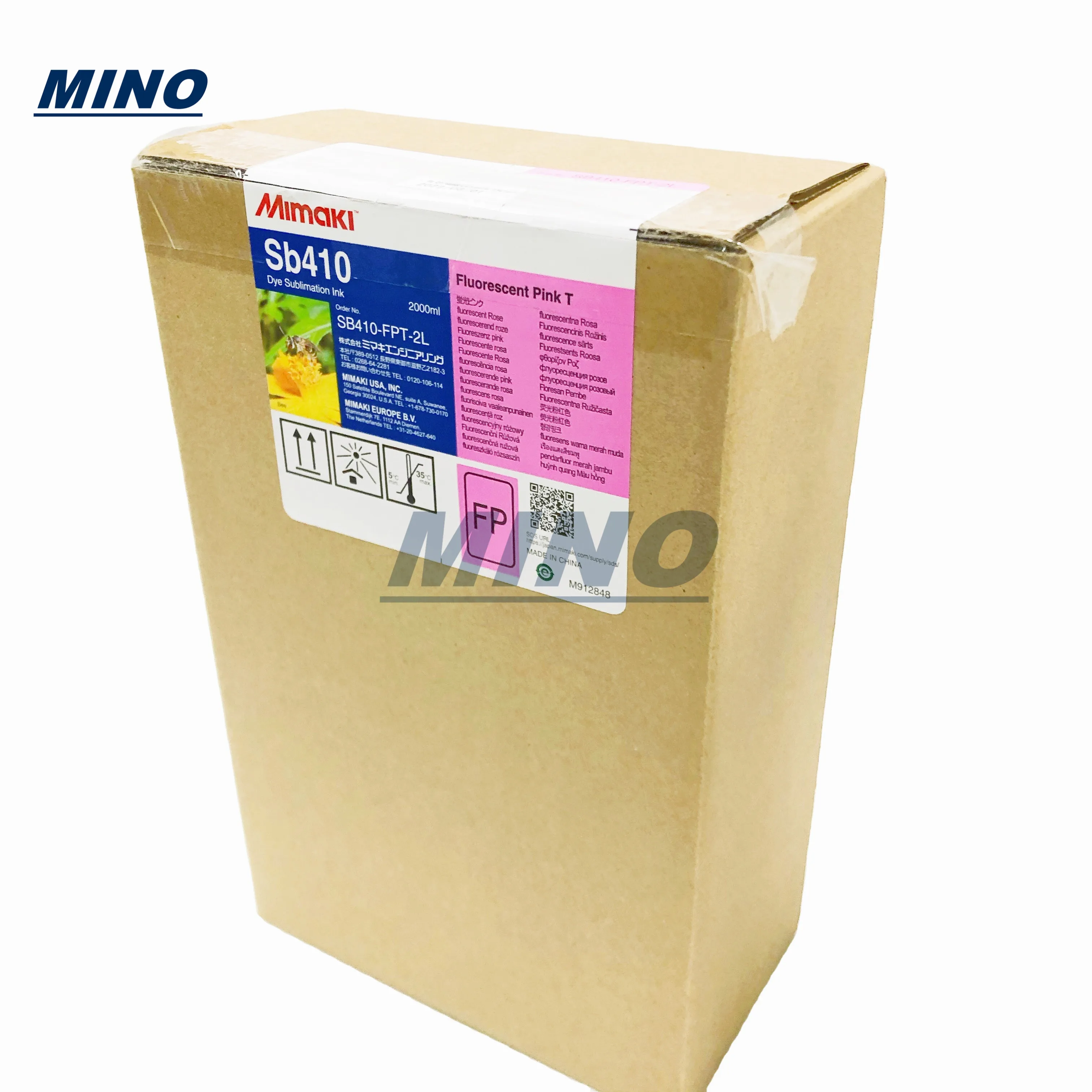 Оригинальный Mimaki SB410/SB411/SB54/SB53 2000 мл сублимационные чернила принтеры Fluo Розовый/Fluo желтый