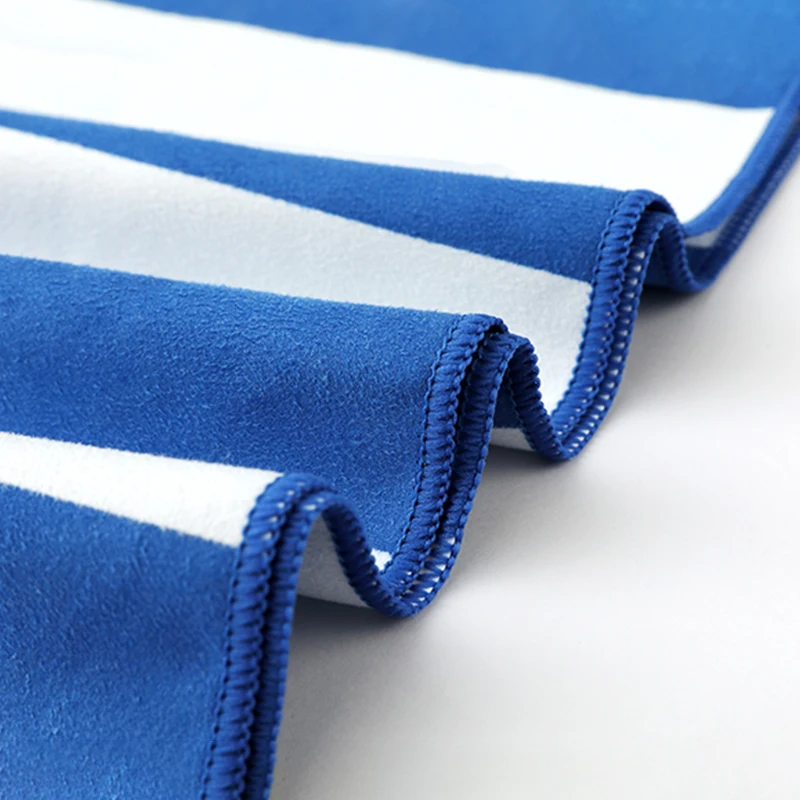 Extra Large Customized Suede Sublimation Printed Beach Towel With Hanger