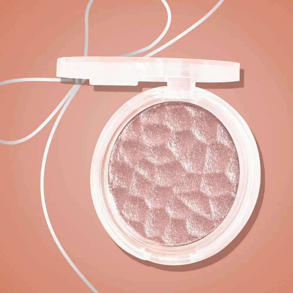 Private Label Blank Clap Powder Space Glow up Highlighter Palette Talc Compressed Powder Couture Luminizer Highlighter