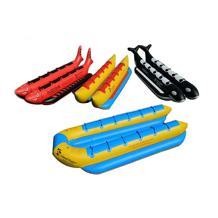 
4-12 Persons(Riders) Seat Durable Inflatable Towable Tube Outdoors Banana Boat / Fly Fish 