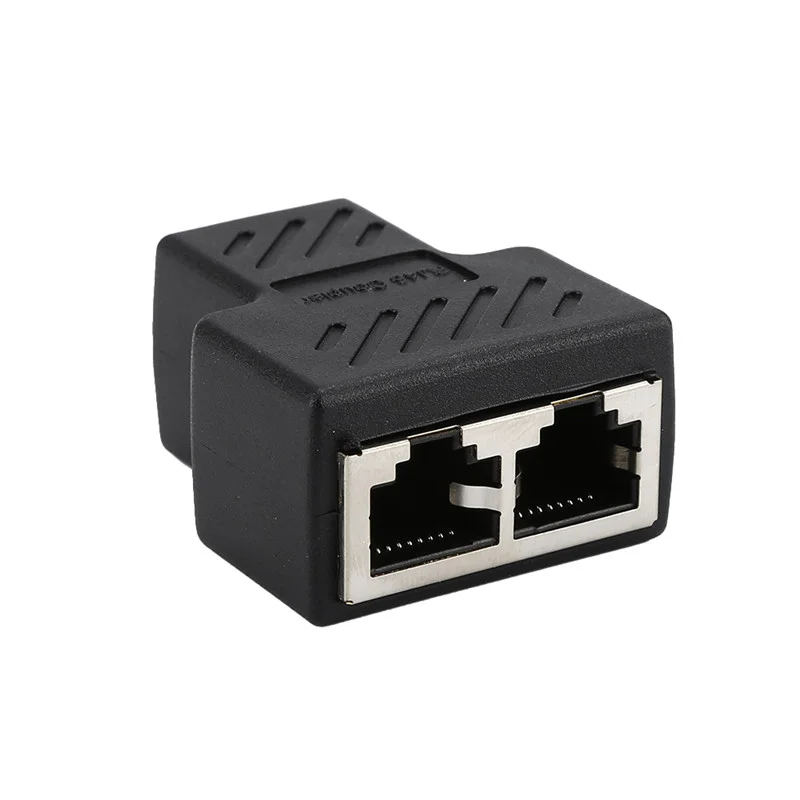 RJ45 1 Female to 2 Female Ethernet Coupler RJ45 Female Splitter Connector Adapter For Laptop Docking Stations