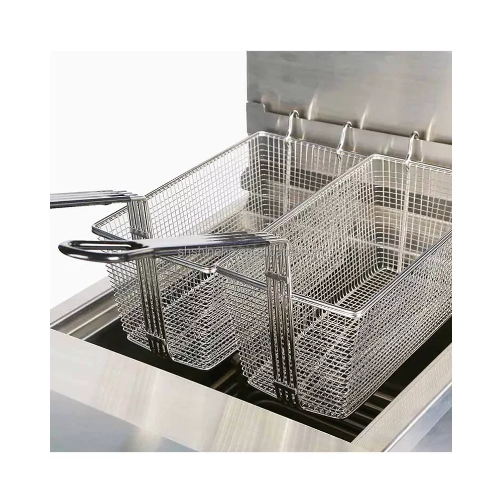 Shineho P032 Hot Selling industrial Wholesale Price Custom Mcdonalds Electric Gas Open deep fryer in stock near me