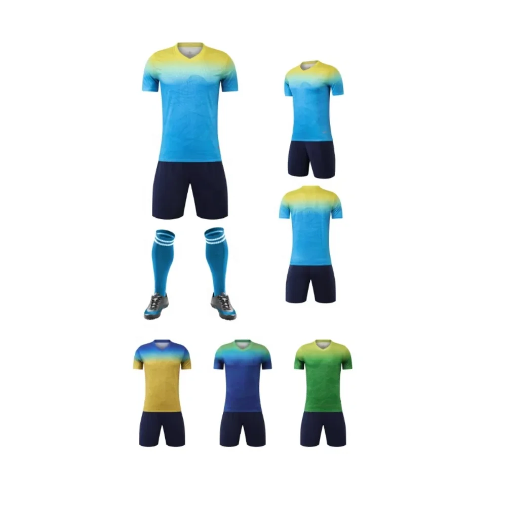 Gym wear Red  Custom Soccer Jersey Football Shirt Blank Style Personalized Customization Sportswear Blue Red Men Kit