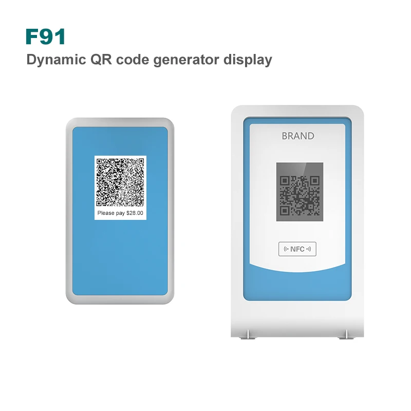 RINLINK F91 2.4-inch QR Code Display Stand Support SDK Self-development Customization