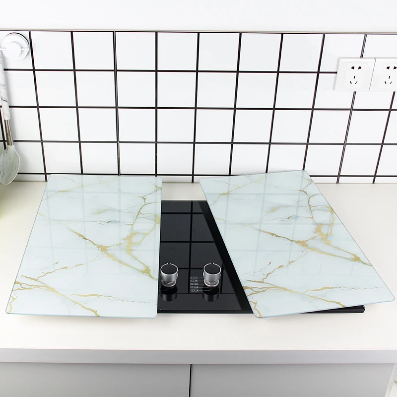 Unique Design Hot Sale Universal Hob Cover Stovetop Tempered Glass Cutting Board